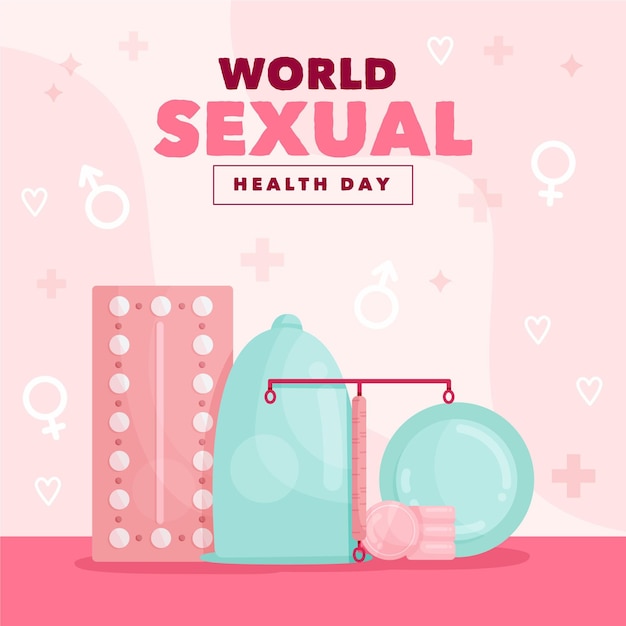 Światowy dzień zdrowia seksualnego ilustracja