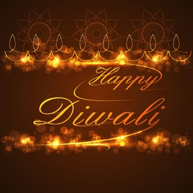 Świecące Diwali Background