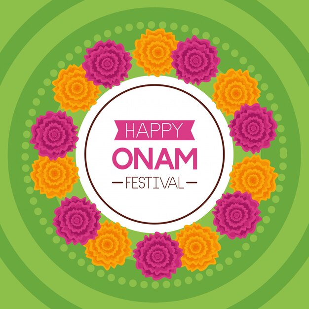 Świętowanie Szczęśliwego Festiwalu Onam