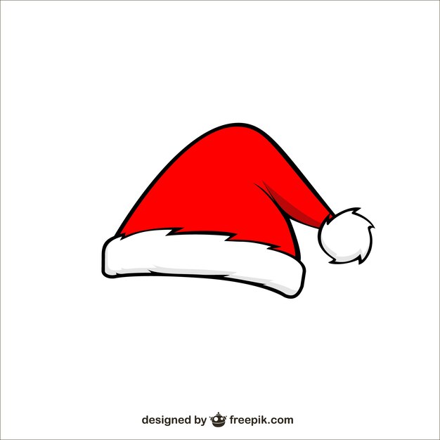 Święty Mikołaj kapelusz kreskówka