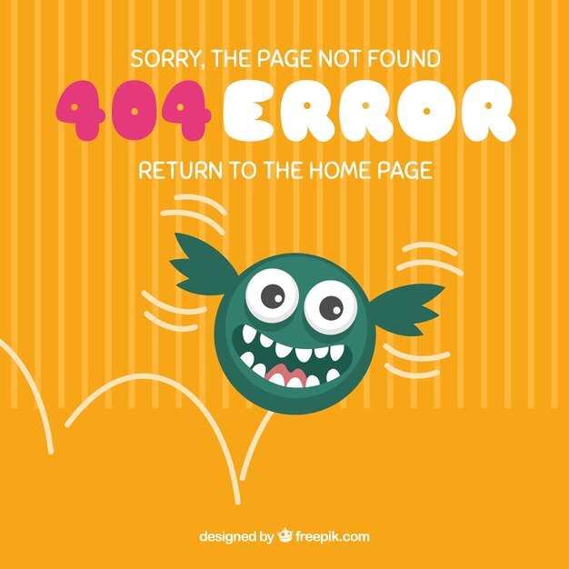 Szablon błędu Flat 404