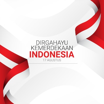 Szablon dnia niepodległości indonezji.