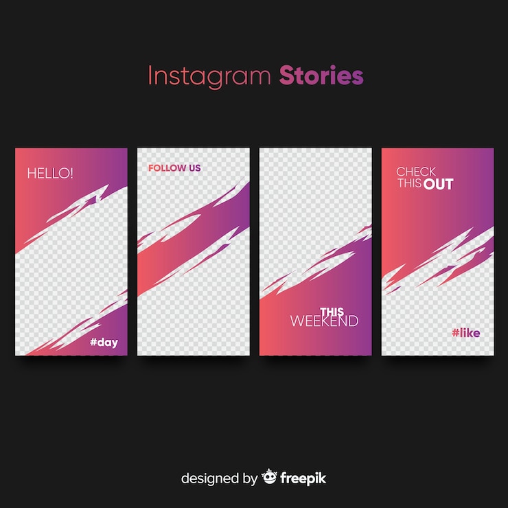 Bezpłatny plik Wektor szablon historii na instagramie