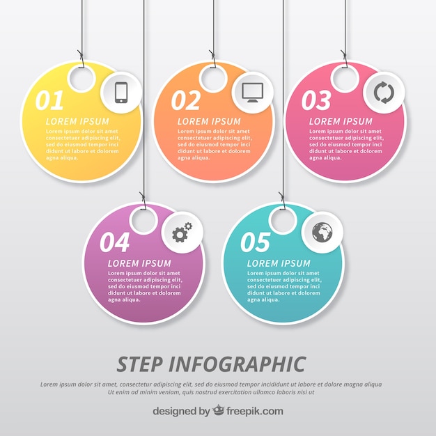 Szablon Infograficzny Z Projektem Etykiet