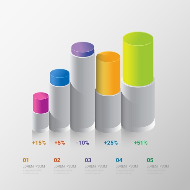 Bezpłatny wektor szablon infografika