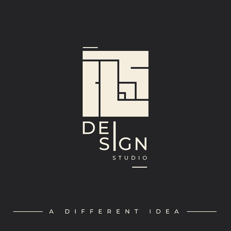 Bezpłatny plik Wektor szablon logo dla studia projektowego