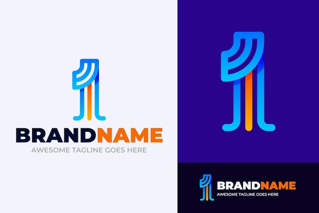 Szablon logo Gradient 1