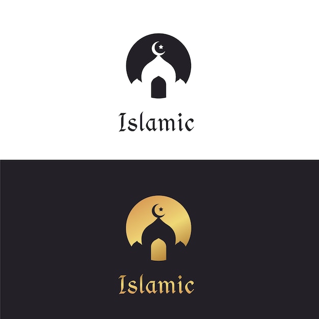 Bezpłatny wektor szablon logo islamskiego