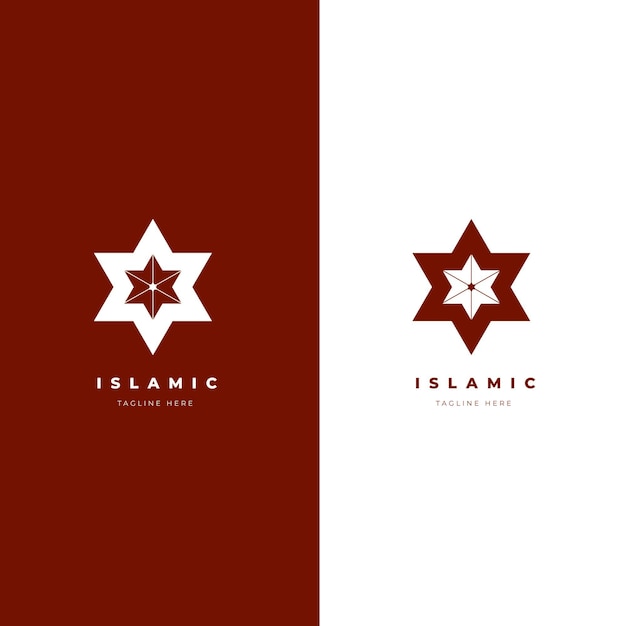 Bezpłatny wektor szablon logo islamskiego