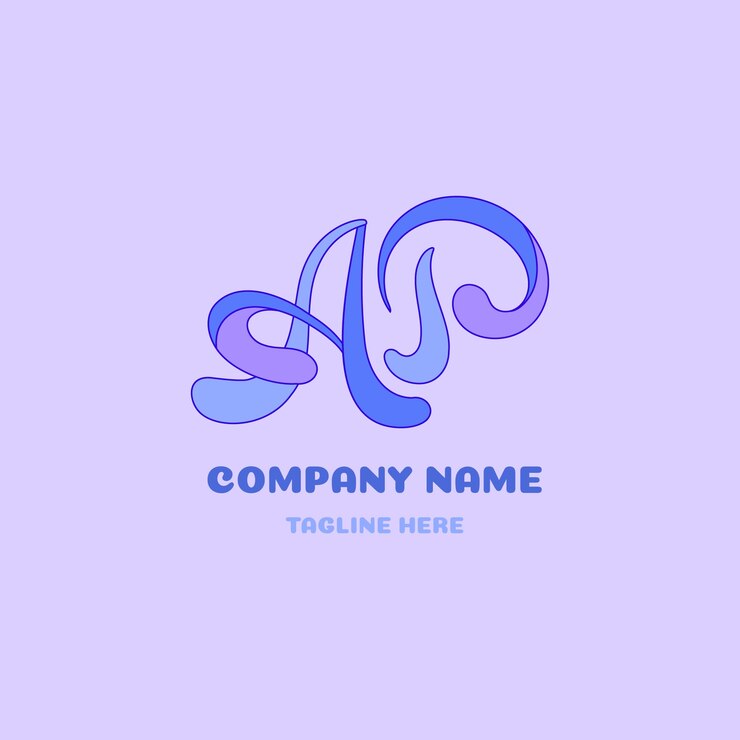 Bezpłatny plik Wektor szablon logo monogramu ap