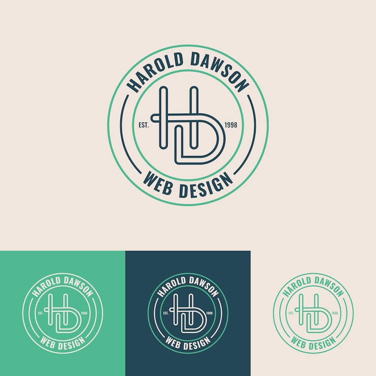 Bezpłatny plik Wektor szablon logo monogramu hd