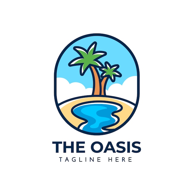 Szablon Logo Oasis