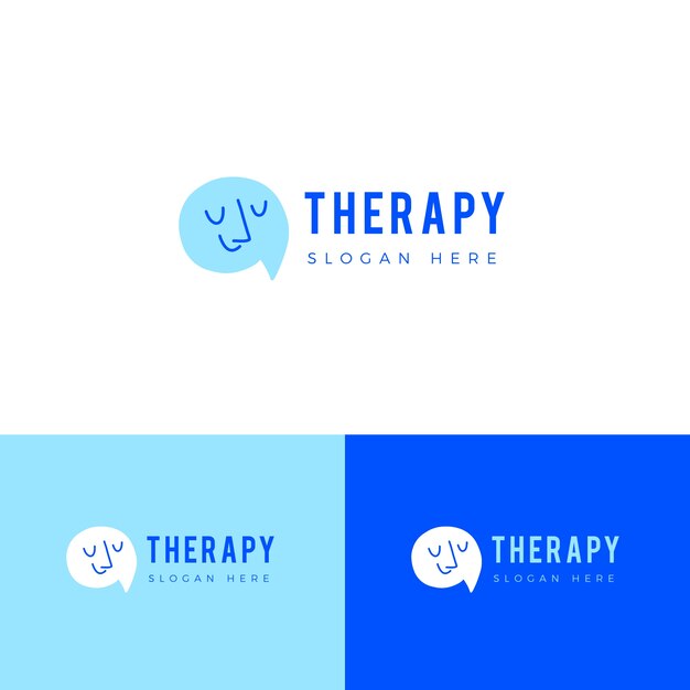 Szablon logo terapii mowy