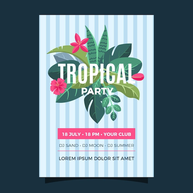 Szablon Plakat Partii Tropikalnej