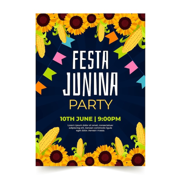 Szablon Plakatu Festa Junina