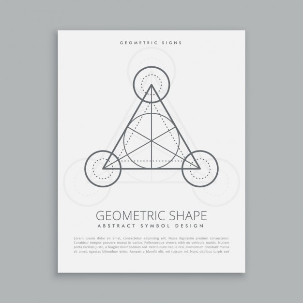 Bezpłatny wektor szablon plakatu geometryczne