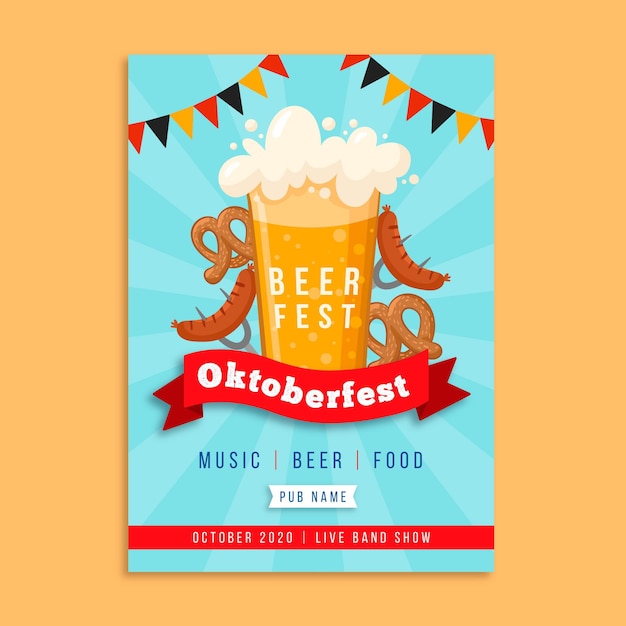 Szablon Plakatu Oktoberfest