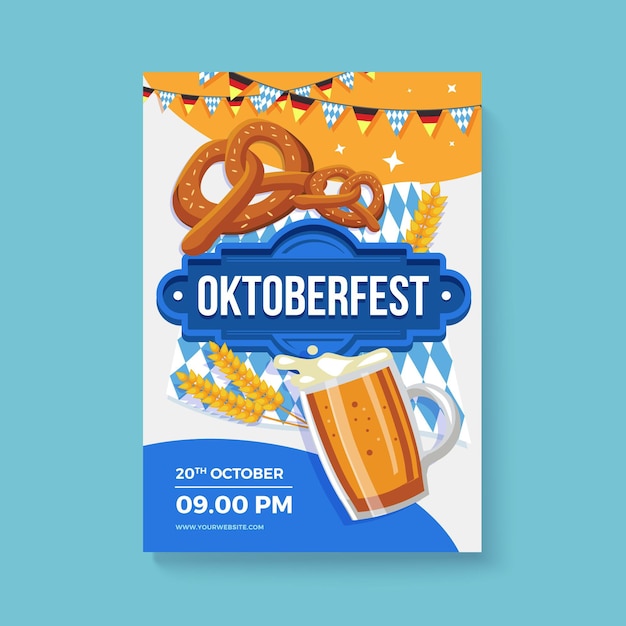 Szablon Plakatu Oktoberfest