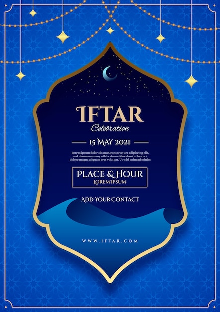 Szablon Plakatu Pionowego Iftar