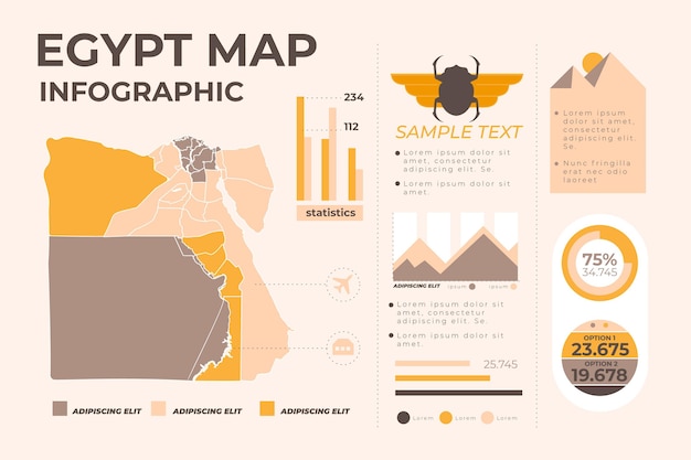 Szablon Plansza Mapa Egiptu