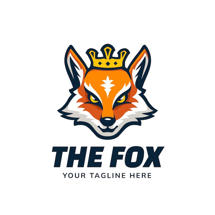 Bezpłatny plik Wektor szablon projektowania logo fox