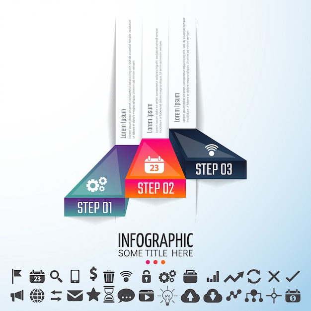 Bezpłatny wektor szablon projektu infografiki