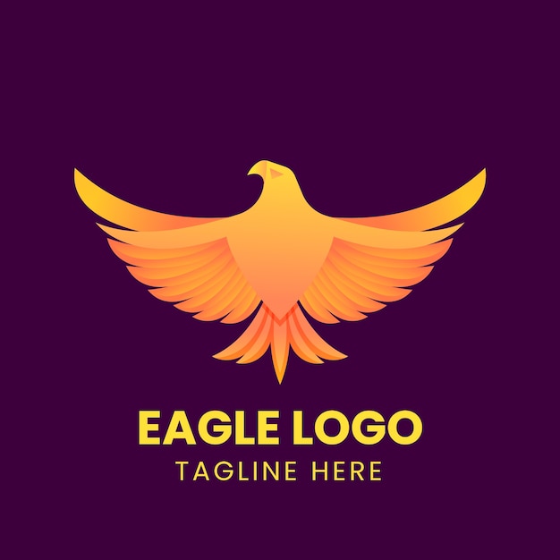 Bezpłatny wektor szablon projektu logo eagle