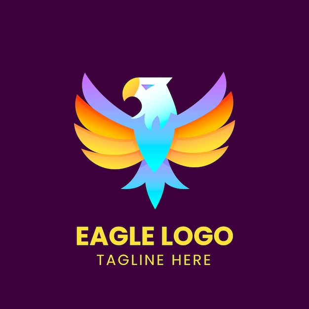 Bezpłatny wektor szablon projektu logo eagle