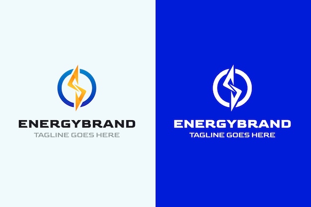 Bezpłatny wektor szablon projektu logo energii gradientu