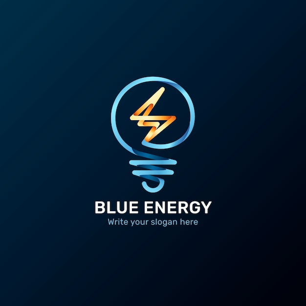 Szablon Projektu Logo Energii Gradientu