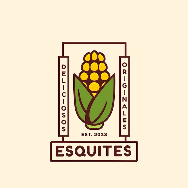 Szablon projektu logo Esquites