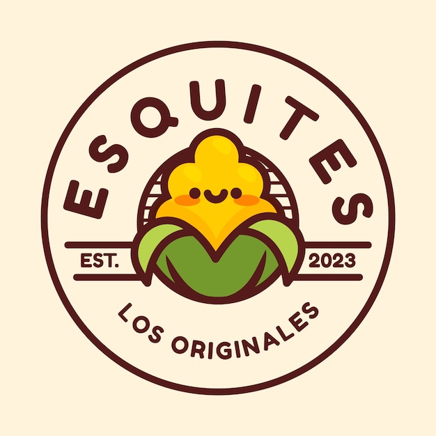 Bezpłatny wektor szablon projektu logo esquites