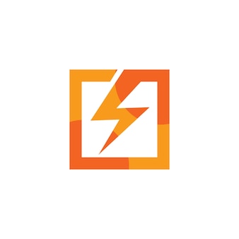 Szablon projektu logo ikony elektrycznej
