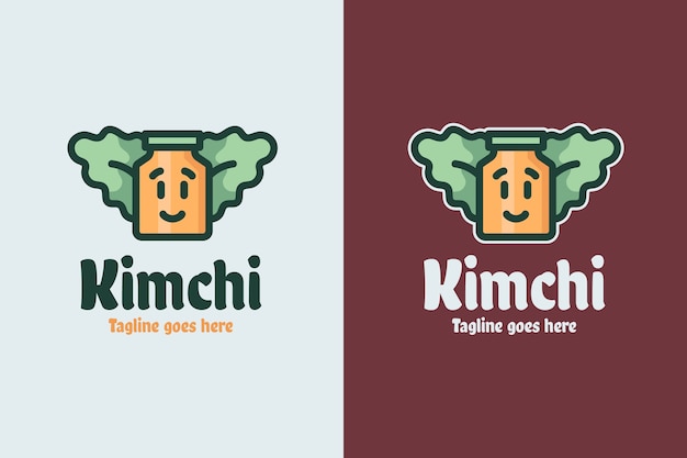 Bezpłatny wektor szablon projektu logo kimchi