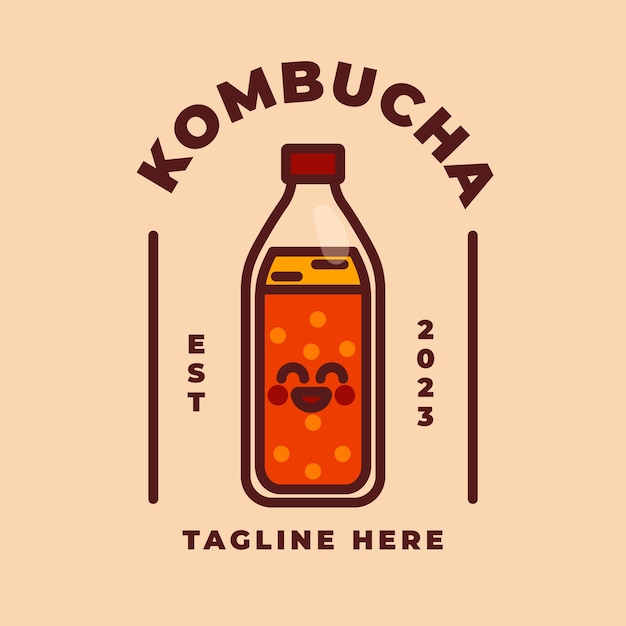 Szablon Projektu Logo Kombucha