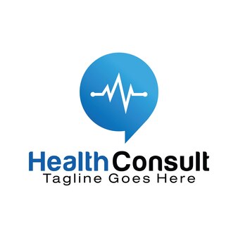 Szablon projektu logo konsultacja zdrowotna