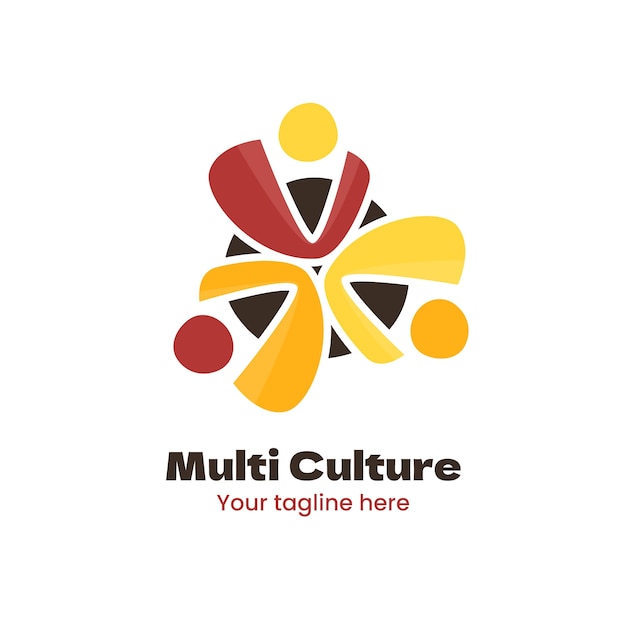 Bezpłatny wektor szablon projektu logo kultury