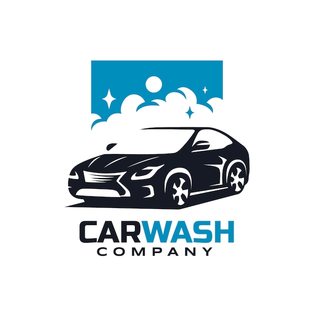 Bezpłatny wektor szablon projektu logo myjni samochodowej