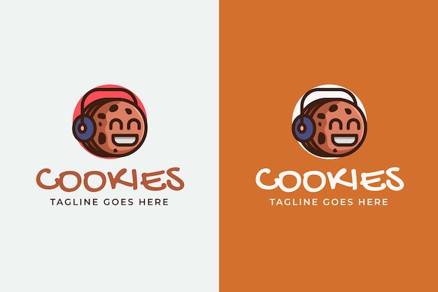 Bezpłatny wektor szablon projektu logo plików cookie