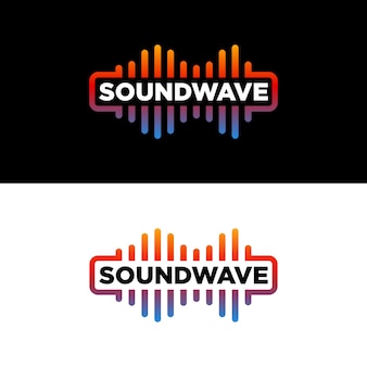 Szablon projektu logo spectrum soundwave