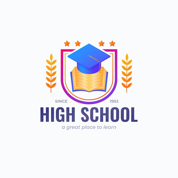 Szablon Projektu Logo Szkoły Gradientowej