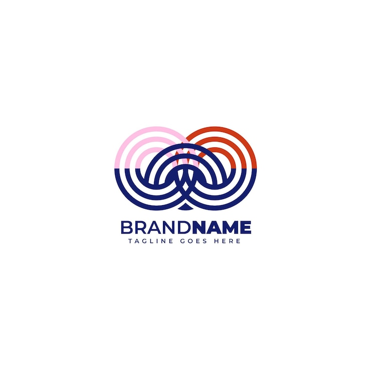 Bezpłatny plik Wektor szablon redakcyjny logo streszczenie