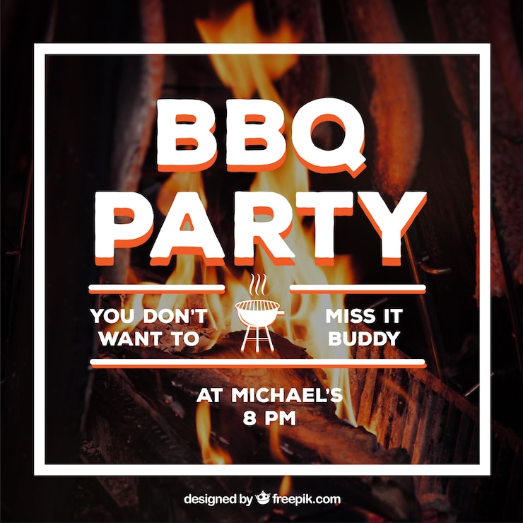 Bezpłatny plik Wektor szablon strony bbq
