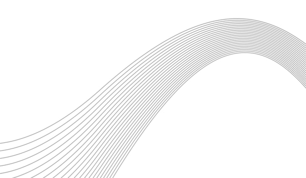 Bezpłatny wektor szablon stylu gradientu tła fali linii