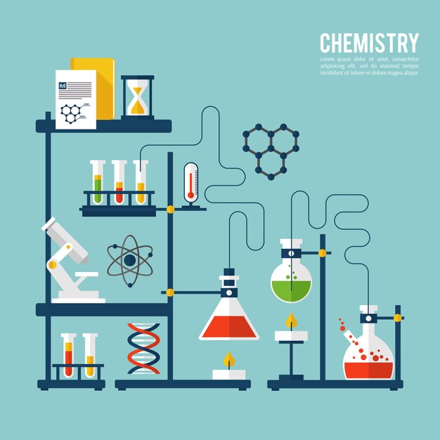 Szablon tła chemii