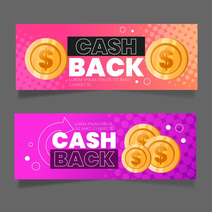 Bezpłatny plik Wektor szablon transparent cashback