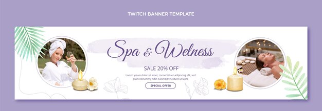 Szablon transparentu akwarelowego spa twitch