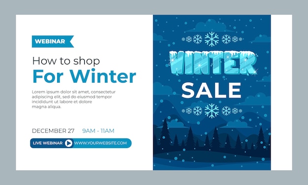 Szablon Webinaru Sprzedaży W Sezonie Zimowym