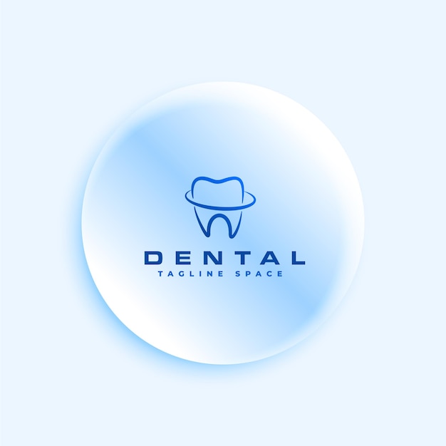 Bezpłatny wektor szablon znaku logo kreatywnej opieki stomatologicznej