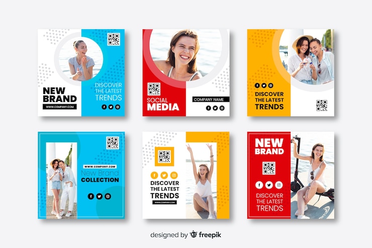 Bezpłatny plik Wektor szablony banner moda dla mediów społecznościowych